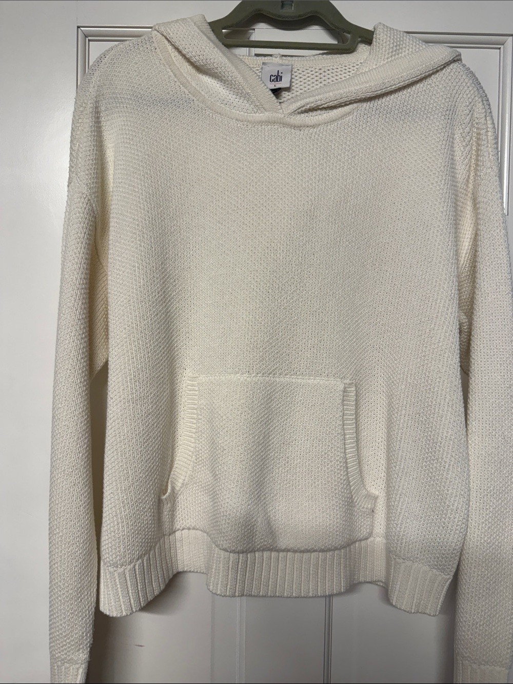 CAbi White Textured Knit Hoodie - Picture 3 of 3